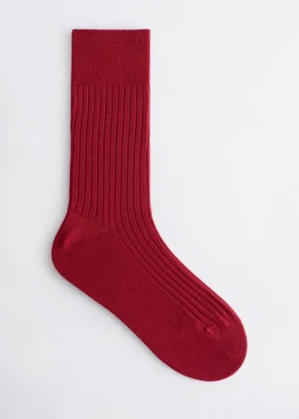 Gerippte Seidensocken