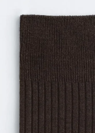 Gerippte Seidensocken