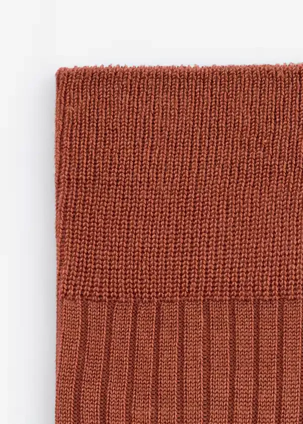 Gerippte Seidensocken Gerippte Seidensocken