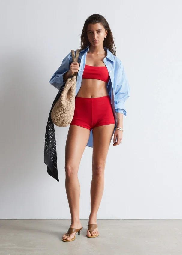 Bikini-Shorts mit hoher Taille Bikini-Shorts mit hoher Taille