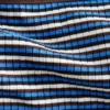 Geripptes Bandeau-Bikini-Oberteil