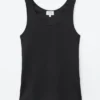 Geripptes Baumwoll-Tanktop Geripptes Baumwoll-Tanktop