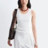 Geripptes Baumwoll-Tanktop Geripptes Baumwoll-Tanktop