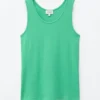 Geripptes Baumwoll-Tanktop