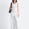 Geripptes Baumwoll-Tanktop Geripptes Baumwoll-Tanktop