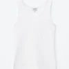 Geripptes Baumwoll-Tanktop Geripptes Baumwoll-Tanktop