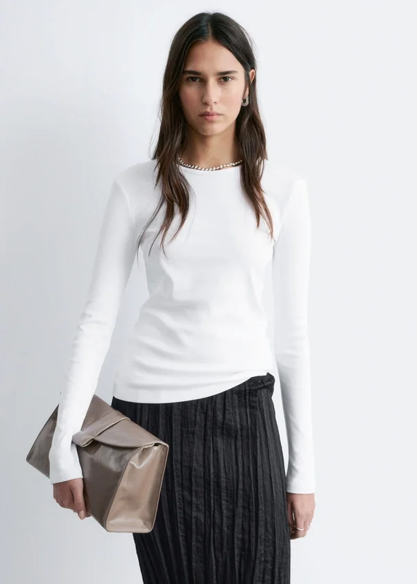 Geripptes Langarmshirt Geripptes Langarmshirt