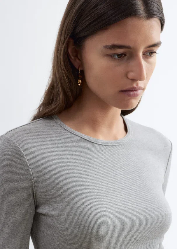 Geripptes Langarmshirt Geripptes Langarmshirt