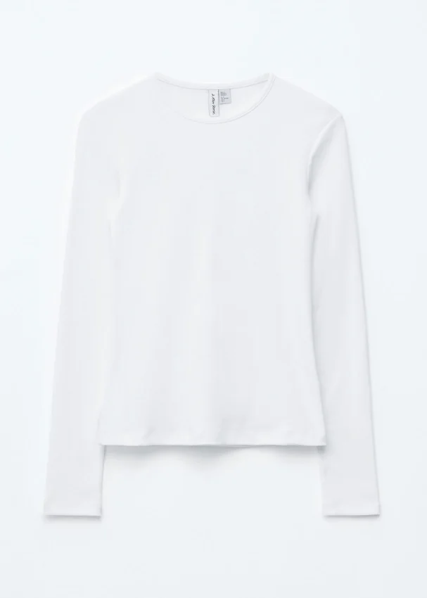 Geripptes Langarmshirt Geripptes Langarmshirt