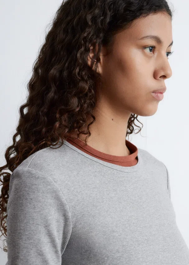 Geripptes Langarmshirt Geripptes Langarmshirt