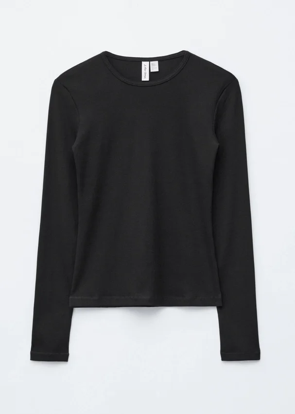 Geripptes Langarmshirt Geripptes Langarmshirt