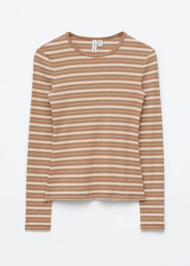 Geripptes Langarmshirt Geripptes Langarmshirt