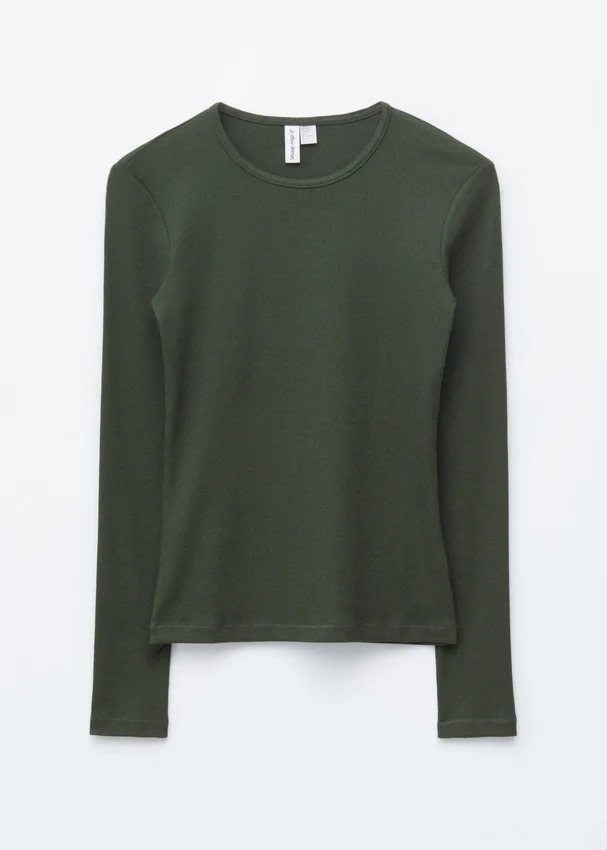 Geripptes Langarmshirt Geripptes Langarmshirt