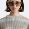 Gestreifter Strickpullover