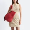 Gestreiftes Mini-Polo-Kleid aus Baumwolle Gestreiftes Mini-Polo-Kleid aus Baumwolle