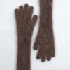 Gestrickte Handschuhe aus gebürstetem Kaschmir Gestrickte Handschuhe aus gebürstetem Kaschmir