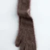 Gestrickte Handschuhe aus gebürstetem Kaschmir Gestrickte Handschuhe aus gebürstetem Kaschmir