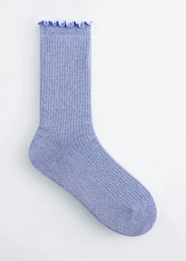 Glitzersocken mit Rüschen Glitzersocken mit Rüschen