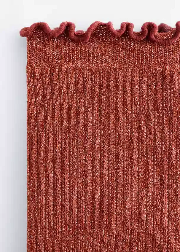 Glitzersocken mit Rüschen Glitzersocken mit Rüschen