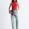 High-Waist-Jeans mit schmal zulaufendem Bein High-Waist-Jeans mit schmal zulaufendem Bein