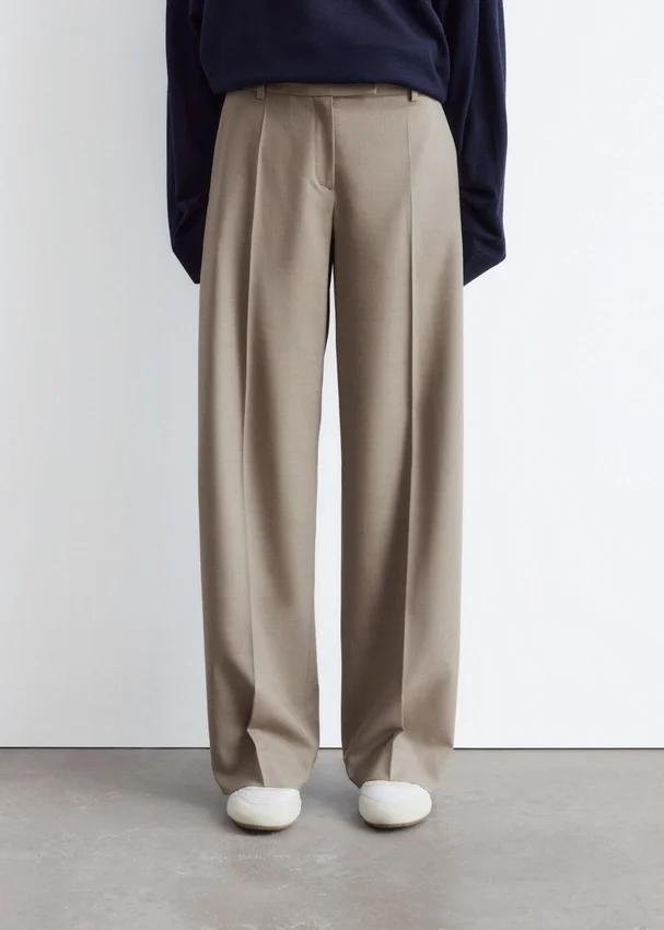 Hose aus Wolle mit Pressfalte Hose aus Wolle mit Pressfalte