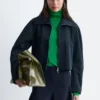 Jacke mit skulpturalen Ärmeln