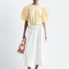 Jacquard-Bluse mit Ballonärmeln Jacquard-Bluse mit Ballonärmeln