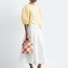 Jacquard-Bluse mit Ballonärmeln Jacquard-Bluse mit Ballonärmeln