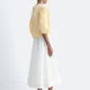 Jacquard-Bluse mit Ballonärmeln Jacquard-Bluse mit Ballonärmeln