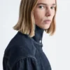 Jeansjacke mit Bindegürtel
