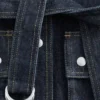 Jeansjacke mit Bindegürtel