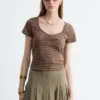 Jersey-Oberteil mit gerafftem Brustbereich Jersey-Oberteil mit gerafftem Brustbereich