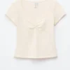 Jersey-Oberteil mit gerafftem Brustbereich Jersey-Oberteil mit gerafftem Brustbereich