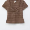 Jersey-Oberteil mit gerafftem Brustbereich Jersey-Oberteil mit gerafftem Brustbereich