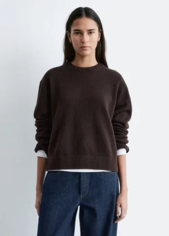Kastenförmiger Strickpullover