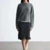 Kastenförmiger Strickpullover