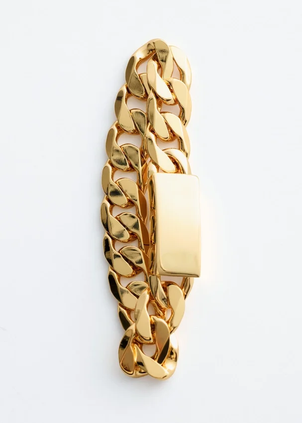 Kettenarmband mit klobigen Gliedern Kettenarmband mit klobigen Gliedern