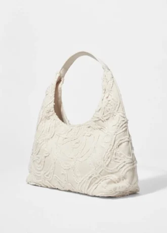 Kleine Denim-Tote Bag mit Applikationen