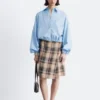 Knie-langer Tartan-Wickelrock Knie-langer Tartan-Wickelrock
