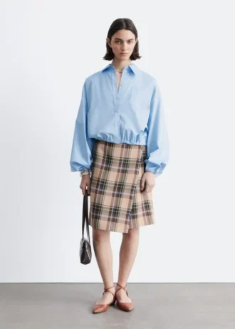 Knie-langer Tartan-Wickelrock Knie-langer Tartan-Wickelrock