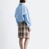 Knie-langer Tartan-Wickelrock Knie-langer Tartan-Wickelrock