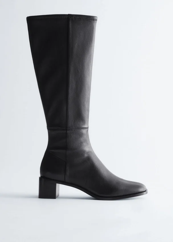 Kniehohe Nappa-Sock-Stiefel Kniehohe Nappa-Sock-Stiefel