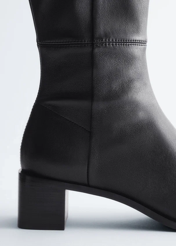 Kniehohe Nappa-Sock-Stiefel Kniehohe Nappa-Sock-Stiefel