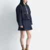 Kurze Jeansjacke mit Cordkragen Kurze Jeansjacke mit Cordkragen