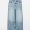 Kurze Wide-Leg-Jeans Kurze Wide-Leg-Jeans