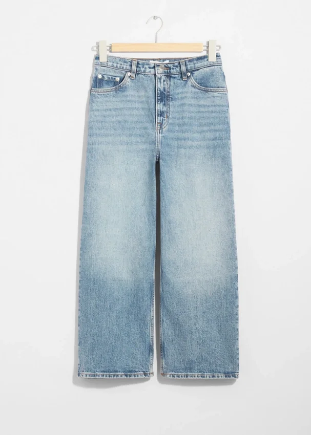 Kurze Wide-Leg-Jeans Kurze Wide-Leg-Jeans