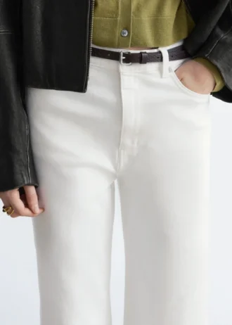 Kurze Wide-Leg-Jeans