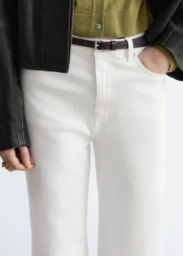 Kurze Wide-Leg-Jeans Kurze Wide-Leg-Jeans