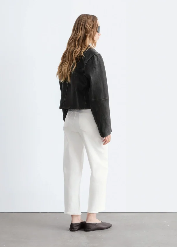 Kurze Wide-Leg-Jeans Kurze Wide-Leg-Jeans