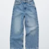 Kurze Wide-Leg-Jeans Kurze Wide-Leg-Jeans
